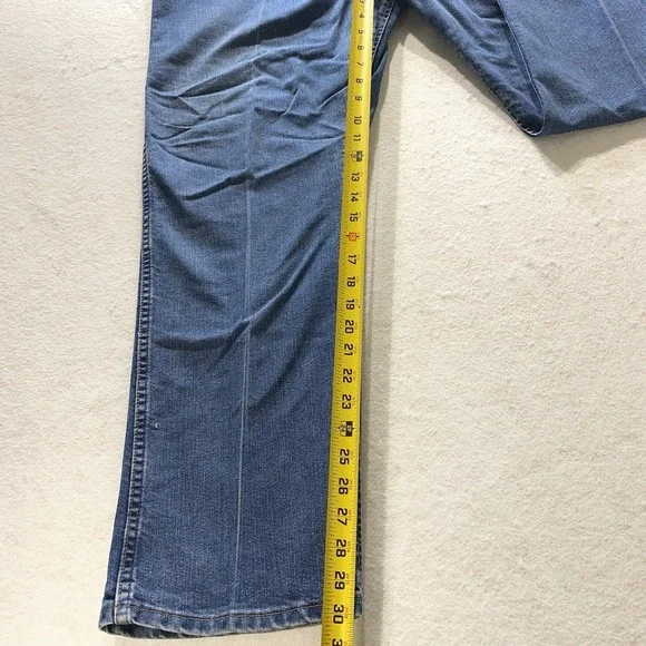 Wrangler Cool Vantage Jeans Mens 44x32 Blue Regular Fit Straight Leg Denim - Picture 4 of 13